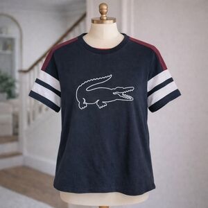 Lacoste Women's Short Sleeve Logo Shirt sz Small